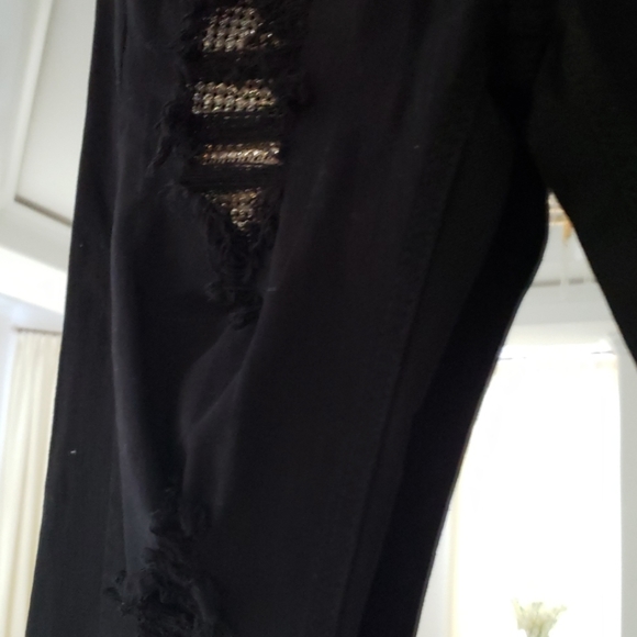 U&J COUTURE BLACK STUDDED STONES. - Picture 4 of 6